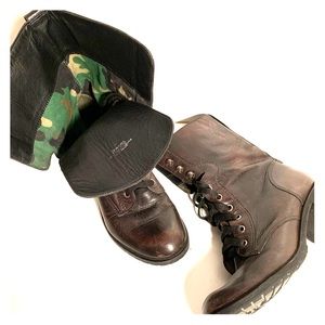 Gianni bini brown combat boots